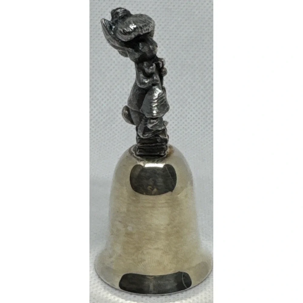 Beatrix Potter Benjamin Bunny Pewter Bell NE Collectors Society